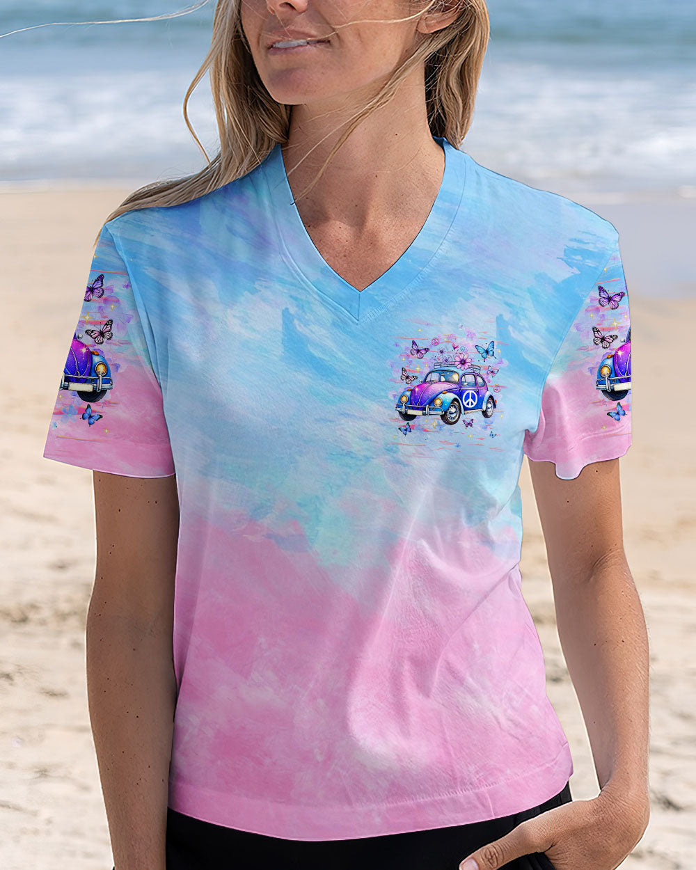 Older Now But Im Still Running Against the Wind Tie Dye Hippie Car AOP Shirts _10_ JHkk4