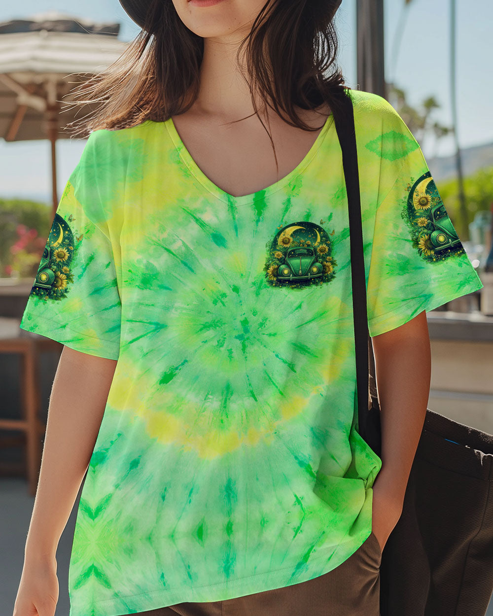 Older Now But Im Still Running Against the Wind Tie Dye Hippie VW Bug Sunflowers AOP Shirts _2_ OpCsT