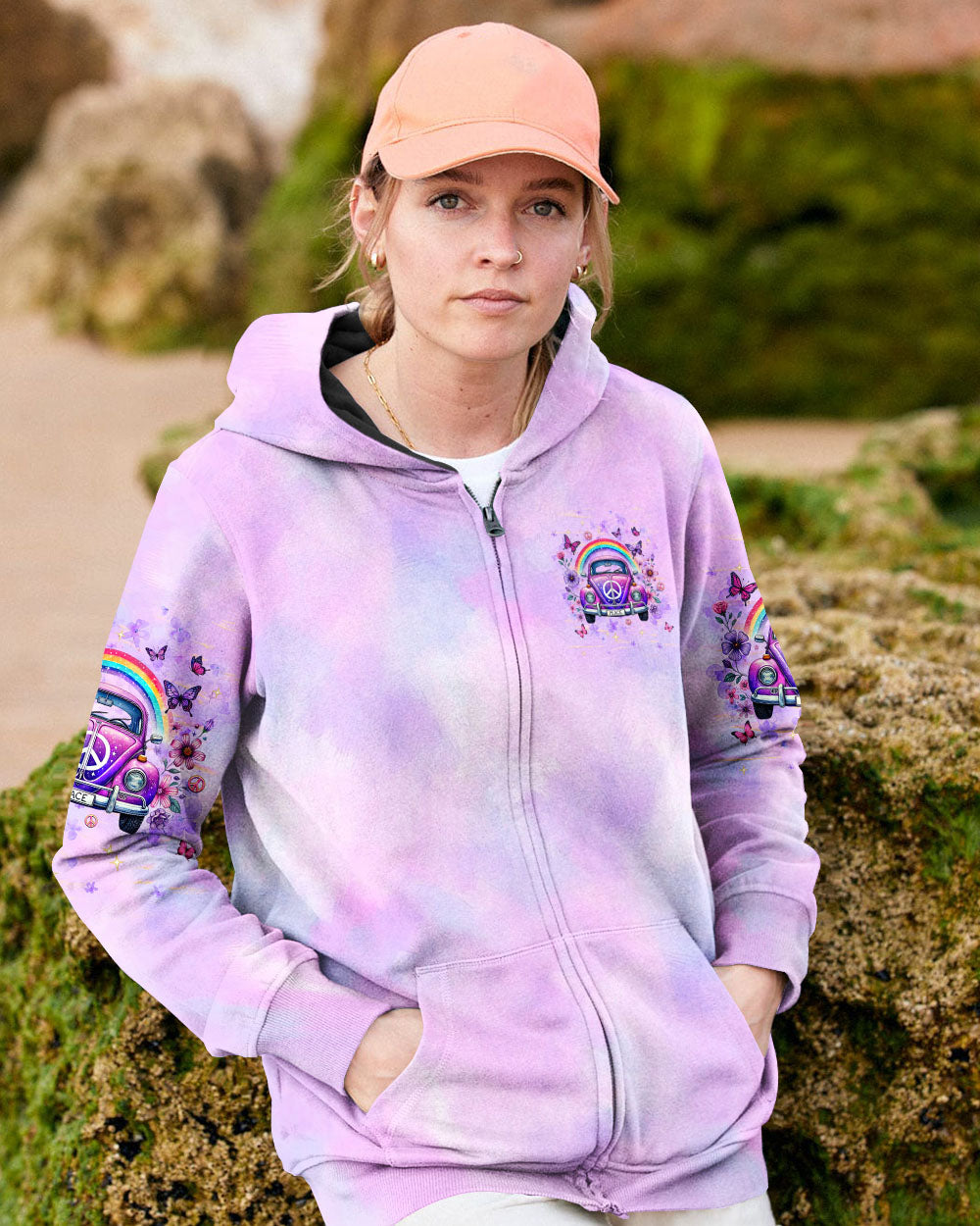 Older Now But Im Still Running Against the Wind Tie Dye Peace VW Bug AOP Shirts _4_ b5pE3