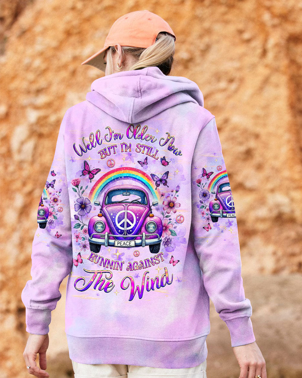 Older Now But Im Still Running Against the Wind Tie Dye Peace VW Bug AOP Shirts _5_ FmAXG