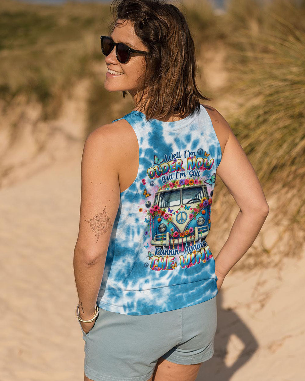 Older Now But Im Still Running Against the Wind Tie Dye VW Bus Retro Hippie AOP Shirts _11_ 13tcQ