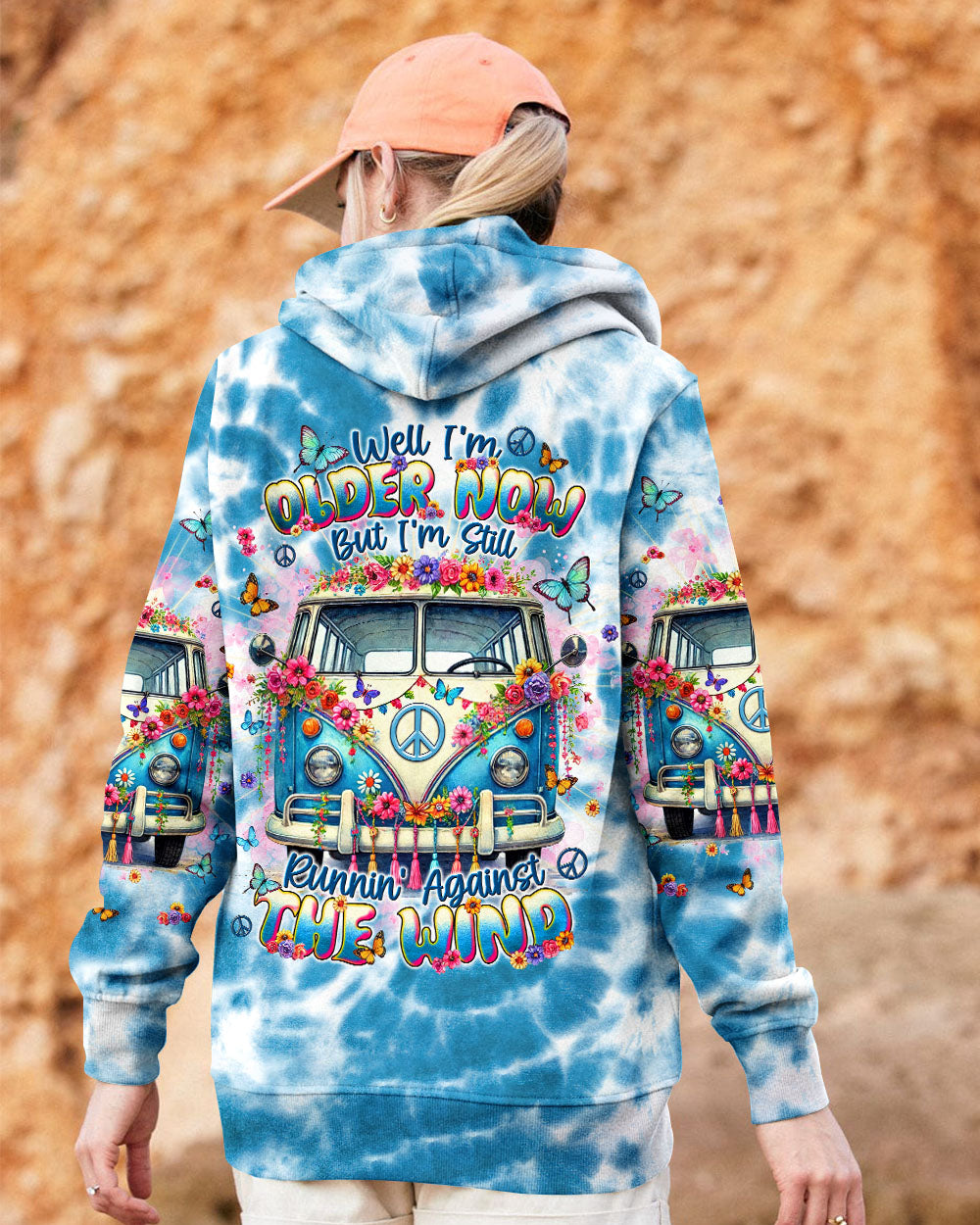 Older Now But Im Still Running Against the Wind Tie Dye VW Bus Retro Hippie AOP Shirts _13_ KLSm6