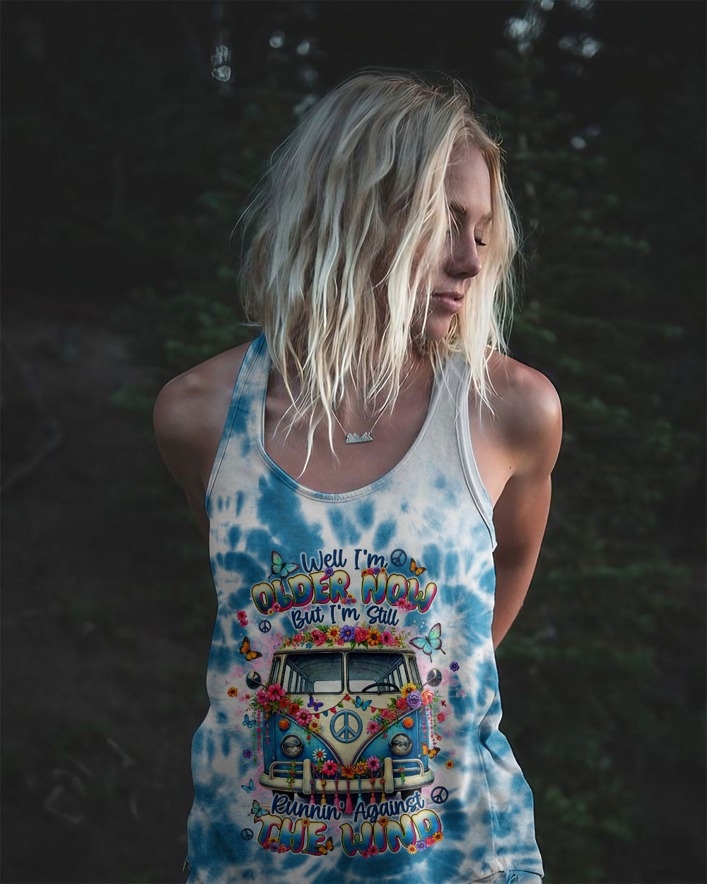 Older Now But Im Still Running Against the Wind Tie Dye VW Bus Retro Hippie AOP Shirts _9_ tAe6q
