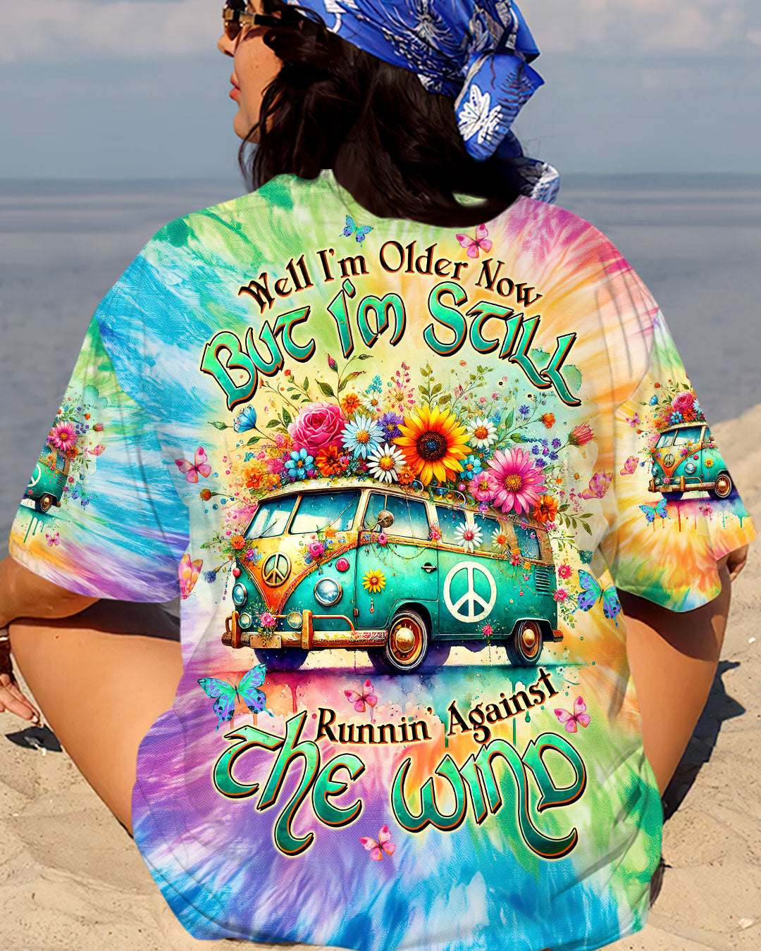 Older Now But Still Runnin Against the Wind Tie Dye Hippie Van AOP Shirts _3_ VsvK1