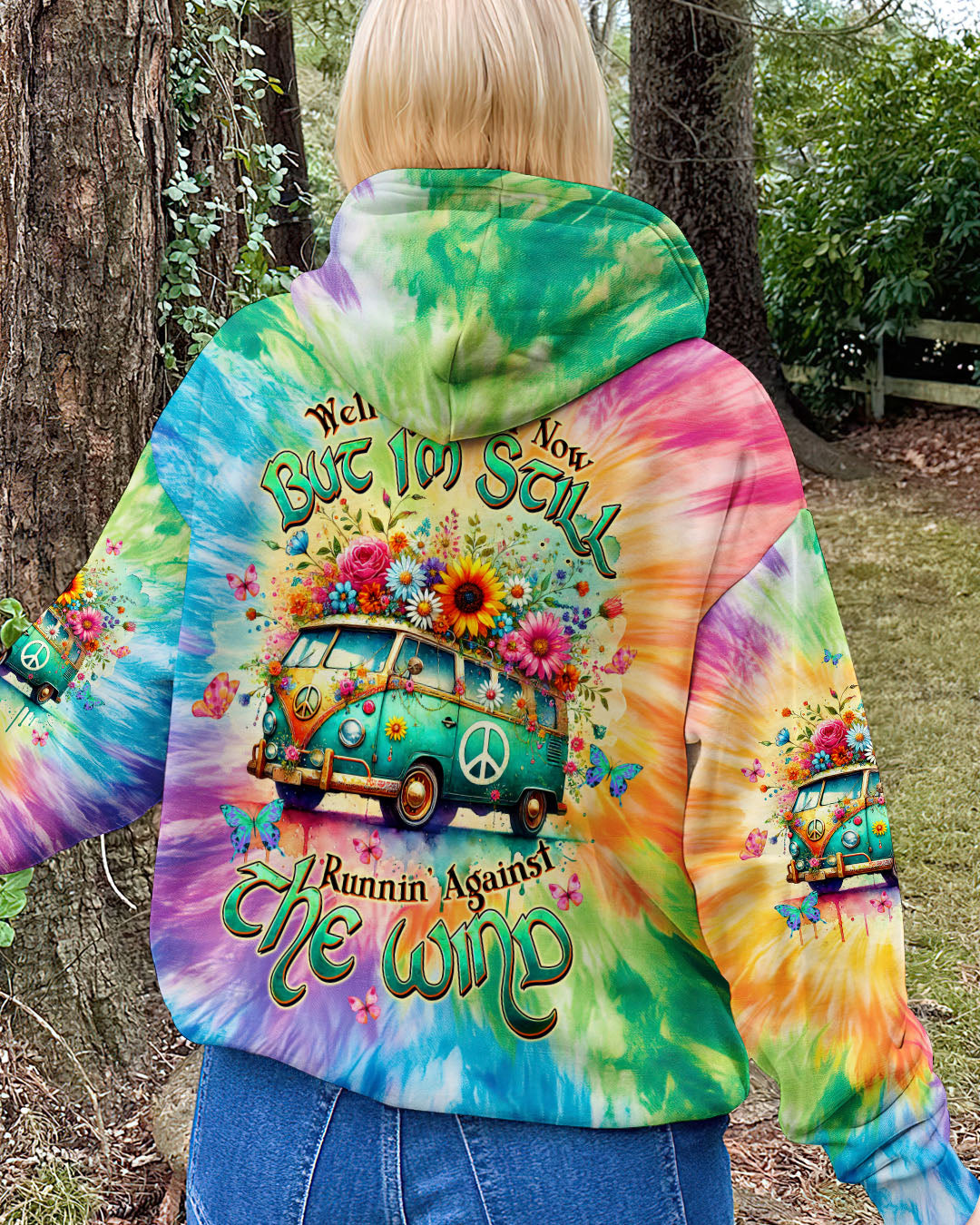 Older Now But Still Runnin Against the Wind Tie Dye Hippie Van AOP Shirts _7_ tZqdB