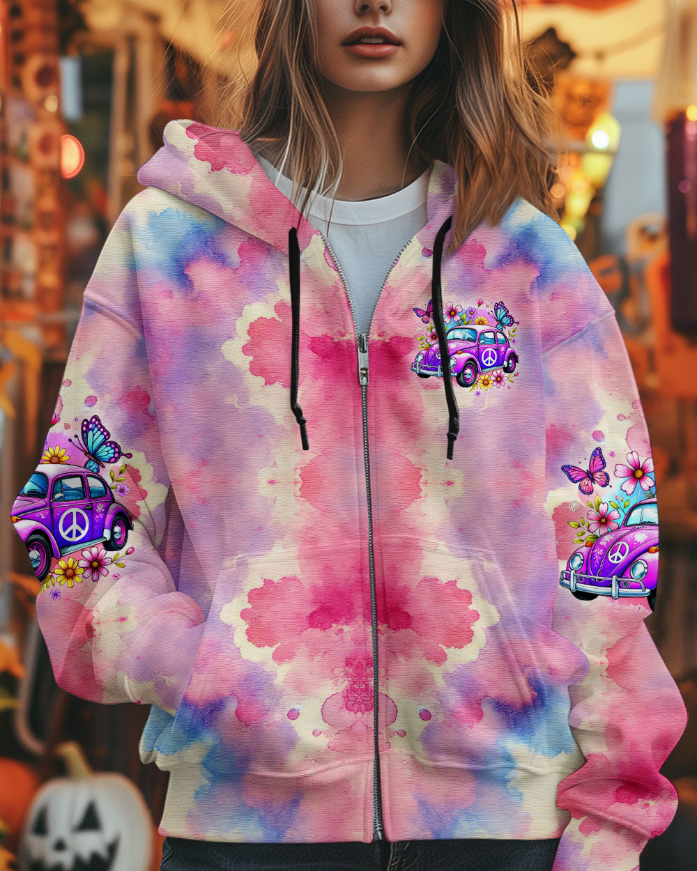 Older Now But Still Runnin Against the Wind Tie Dye Purple VW Bug AOP Shirts _10_ bBzP0