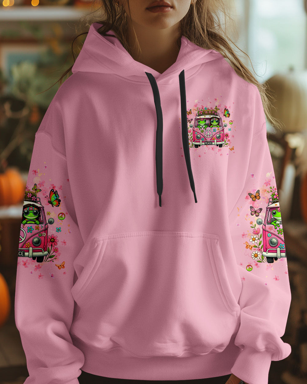 Older Now But Still Running Against The Wind Hippie Frogs with Floral Van Design AOP Shirts _5_ ZqHfZ