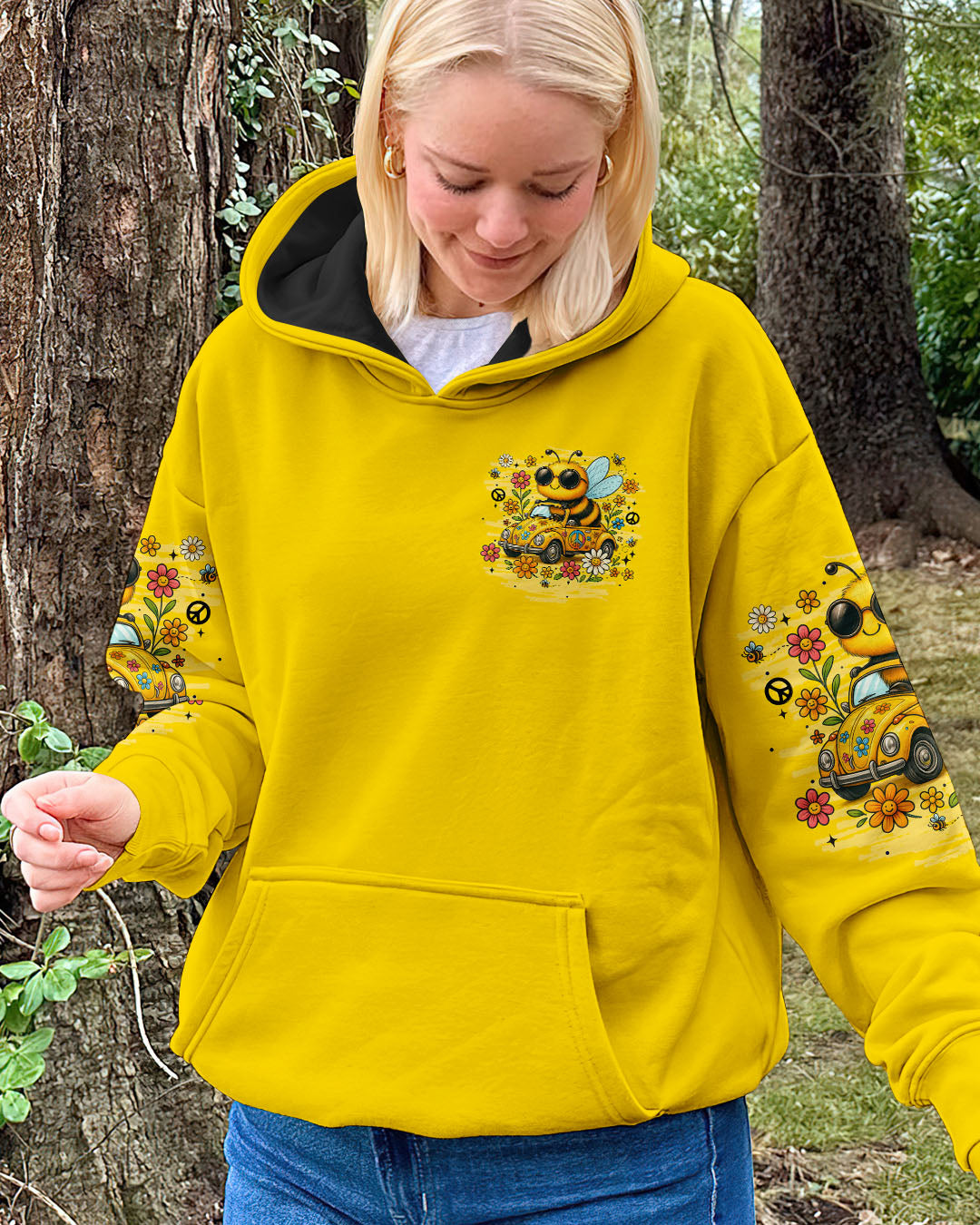 Older Now But Still Running Against The Wind Peace and Love Flower Power AOP Shirts _14_ 5KGV2