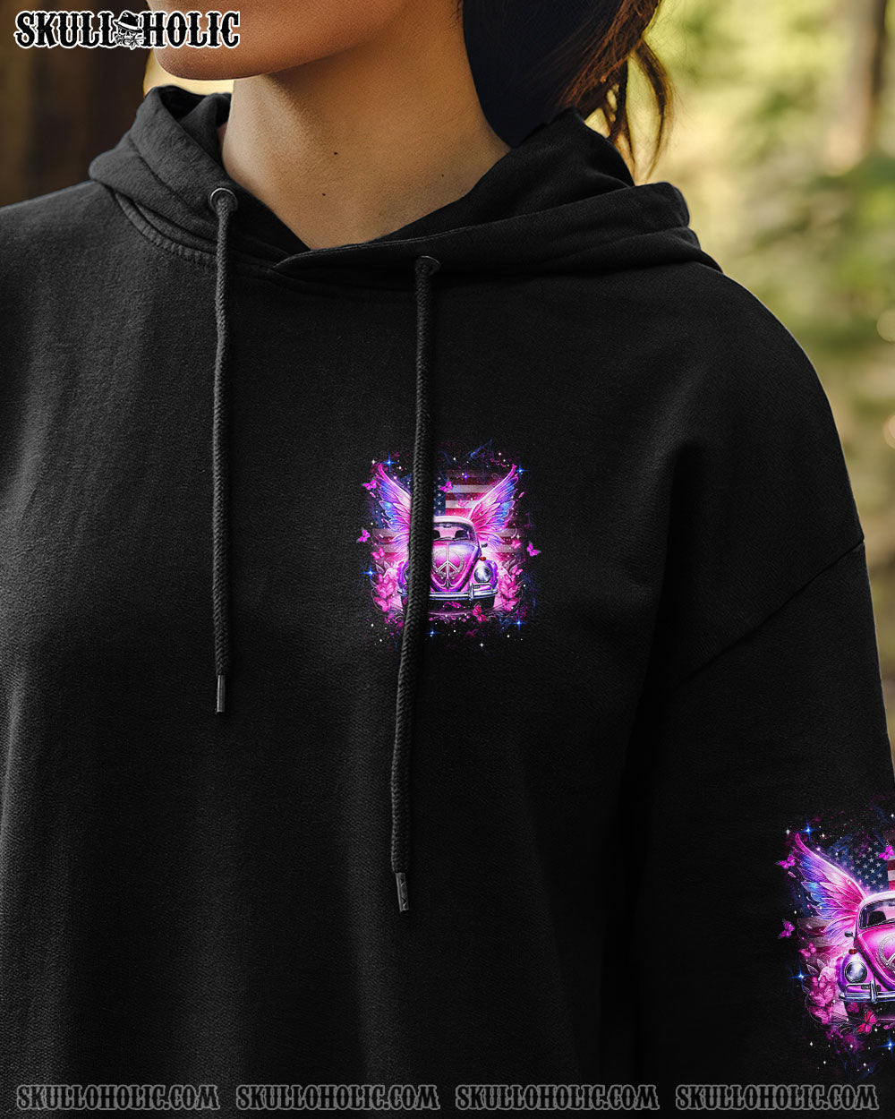 Older Now But Still Running Against The Wind Pink VW Bug with Wings AOP Shirts _13_ rpY8d