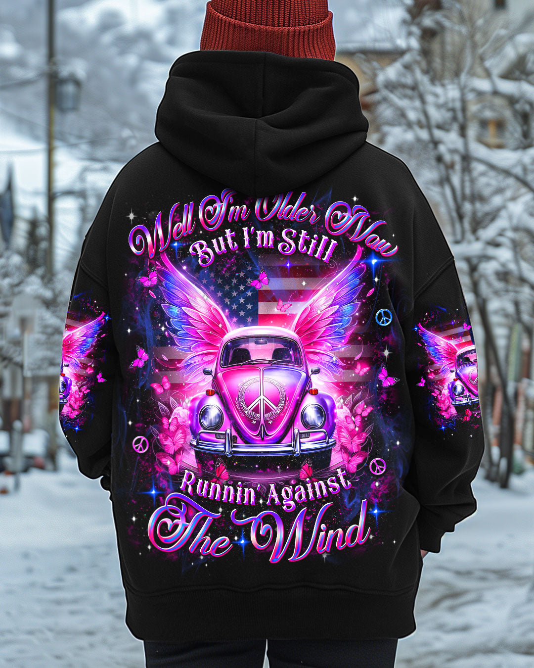 Older Now But Still Running Against The Wind Pink VW Bug with Wings AOP Shirts _1_ 4WKEM