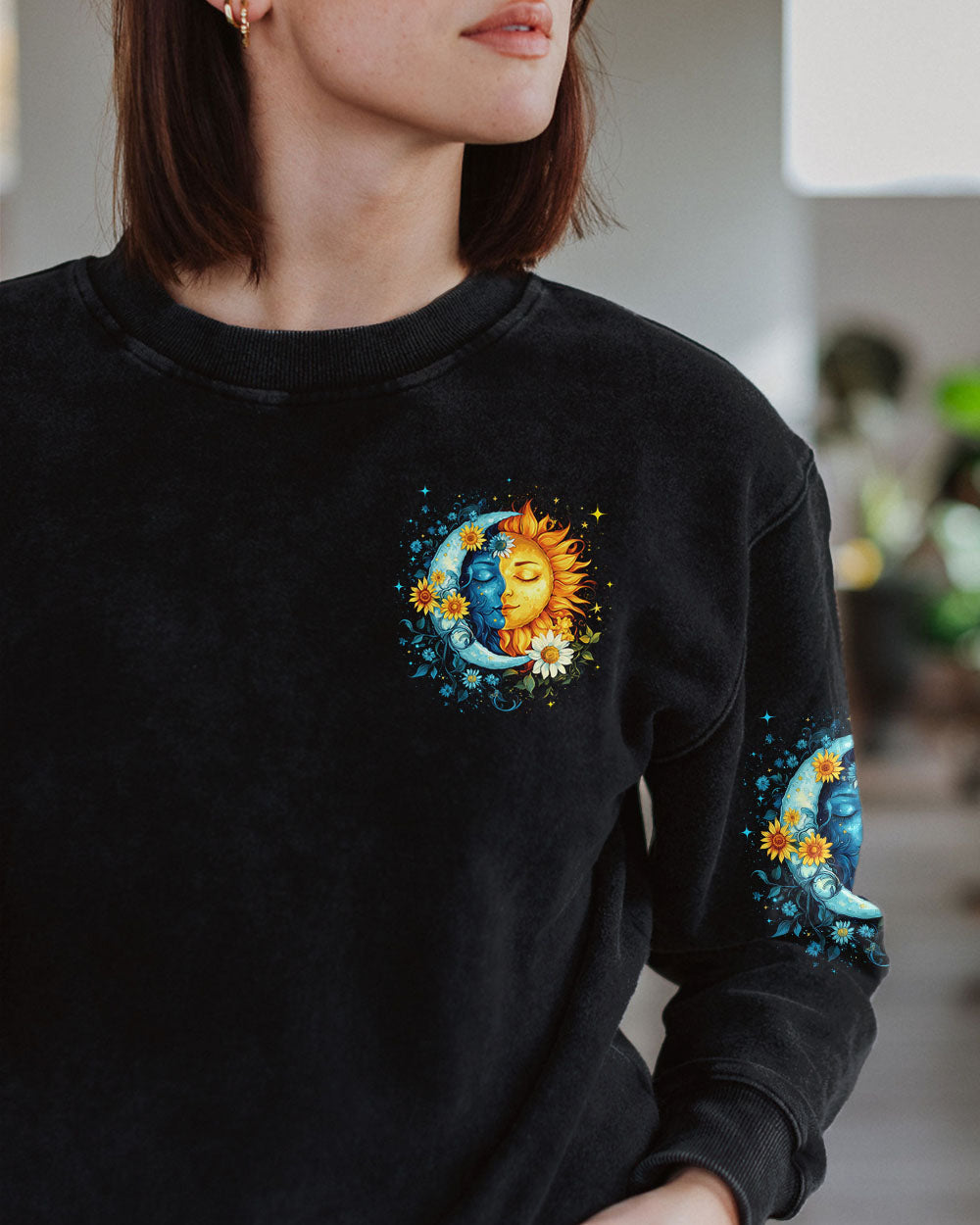 Older Now But Still Running Against The Wind Sun and Moon Celestial AOP Shirts _6_ P878V