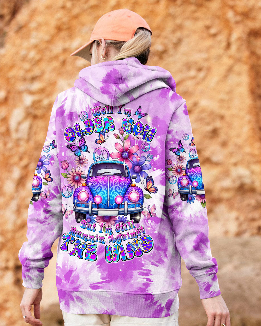 Older Now But Still Running Against The Wind Tie Dye Hippie VW Bug AOP Shirts _9_ n2ysG