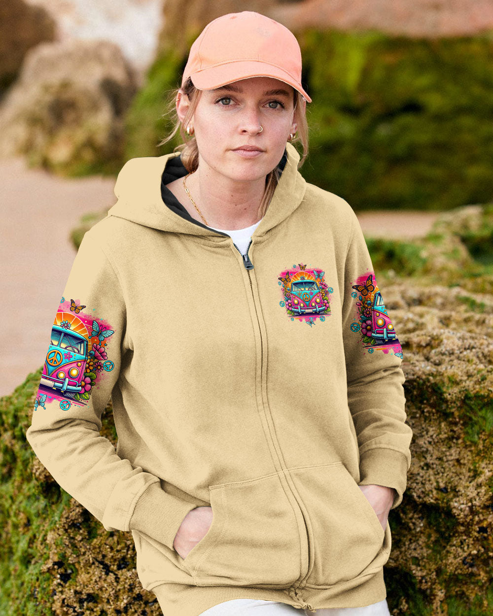 Older Now Runnin Against the Wind Retro Hippie Peace Van AOP Shirts _4_ sAafB