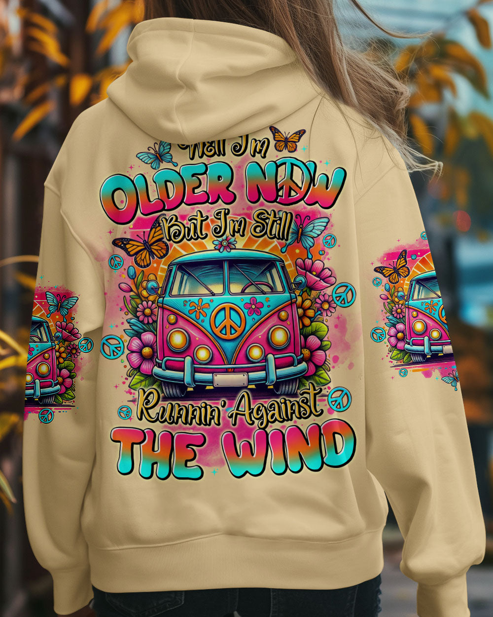 Older Now Runnin Against the Wind Retro Hippie Peace Van AOP Shirts _8_ nEqhv
