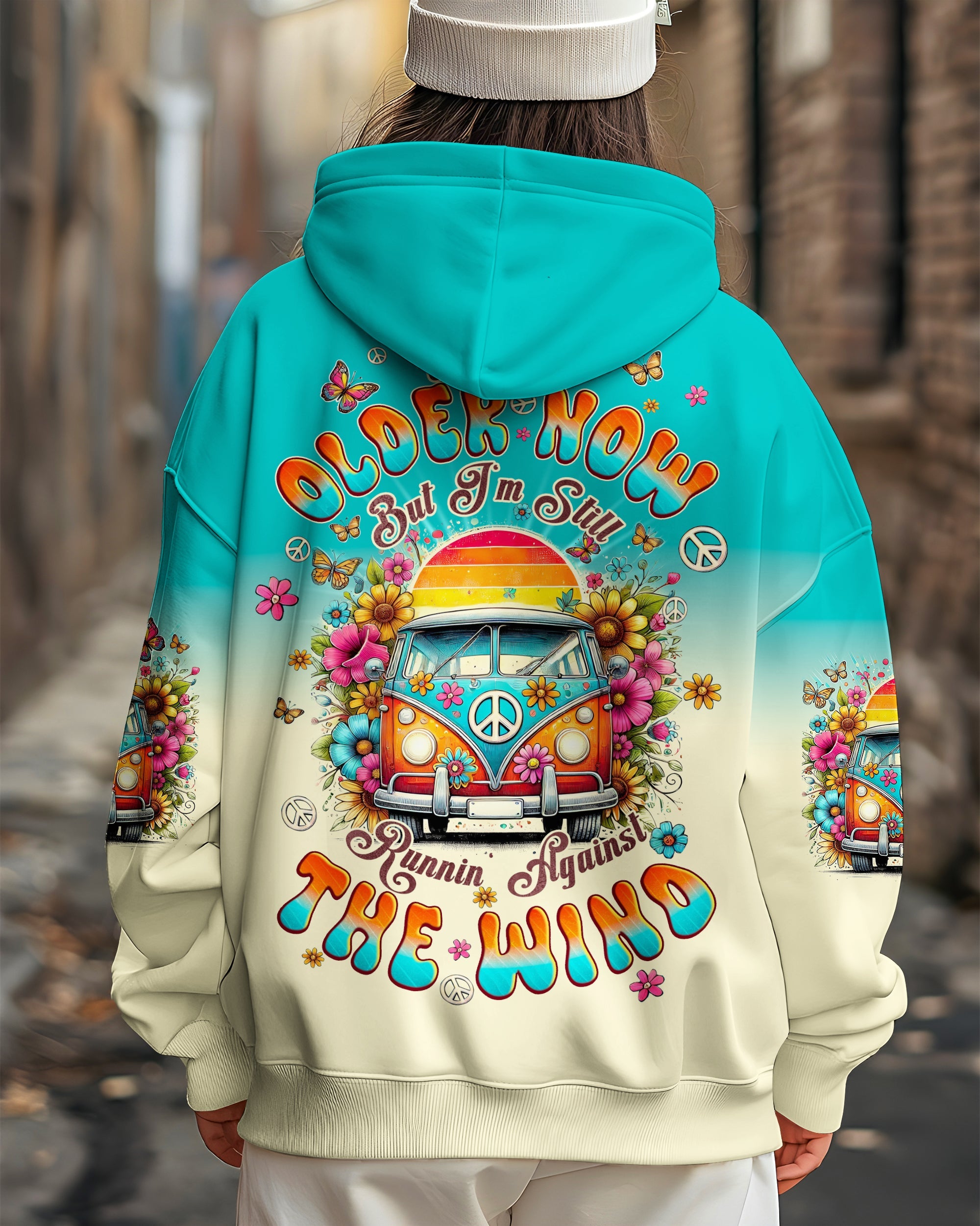 Older Now Runnin Against the Wind Retro Hippie Van Graphic AOP Shirts _8_ I8z7C