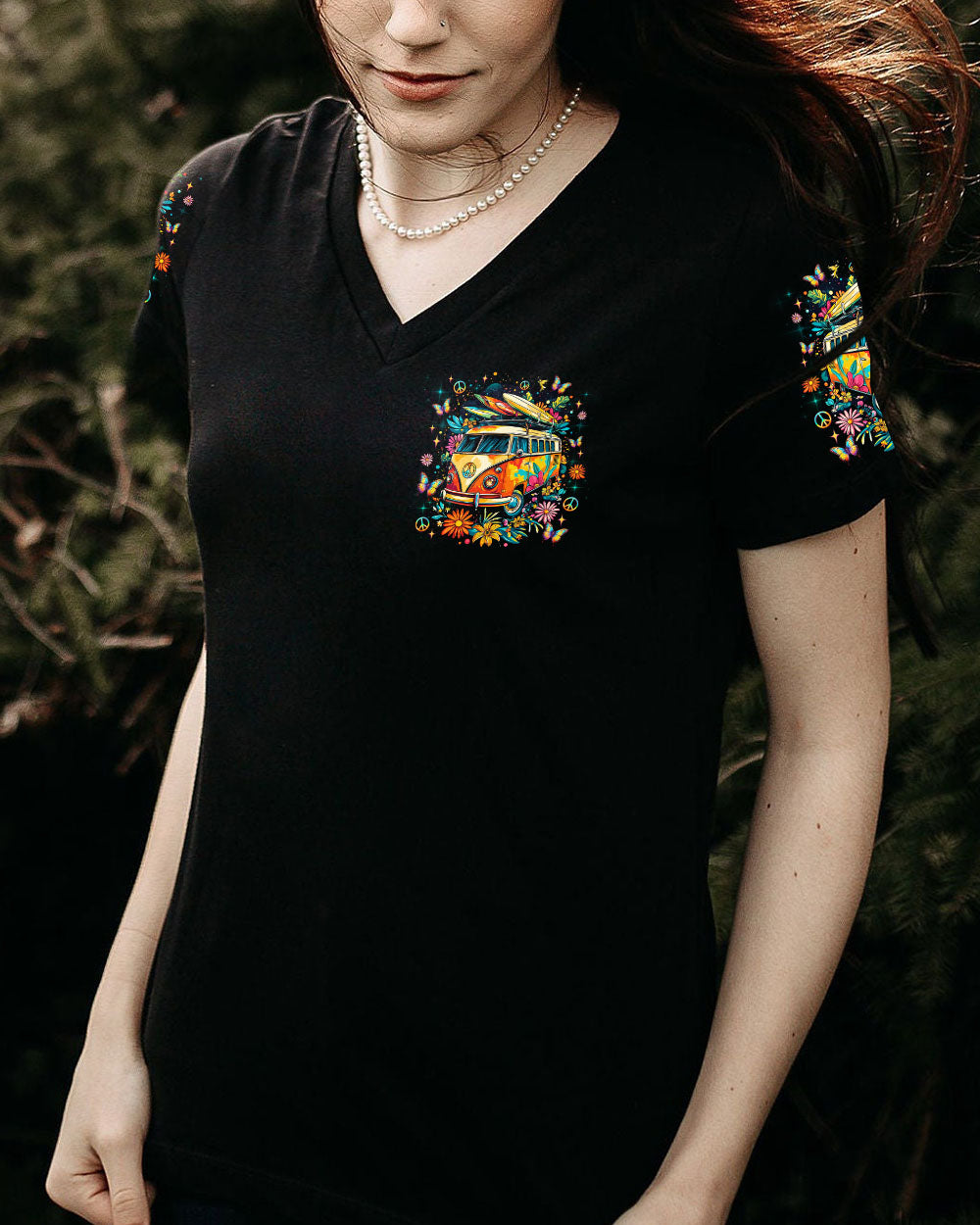 Older Now Runnin_E2_80_99 Against the Wind Flower Vintaege Hippie Van AOP Shirts _5_ fc86I