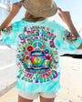 Older Now Running Against the Wind Peace VW Bus _26 Flower Power Perfect for Hippie Style AOP Shirts _10_ kyXic