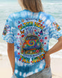 Older Now Running Against the Wind Tie Dye VW Peace Colorful Flower Power Design AOP Shirts _12_ WXWPr