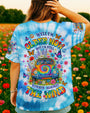 Older Now Running Against the Wind Tie Dye VW Peace Colorful Flower Power Design AOP Shirts _1_ rihkM