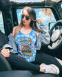 Older Now Running Against the Wind Tie Dye VW Peace Colorful Flower Power Design AOP Shirts _9_ 7p9RT