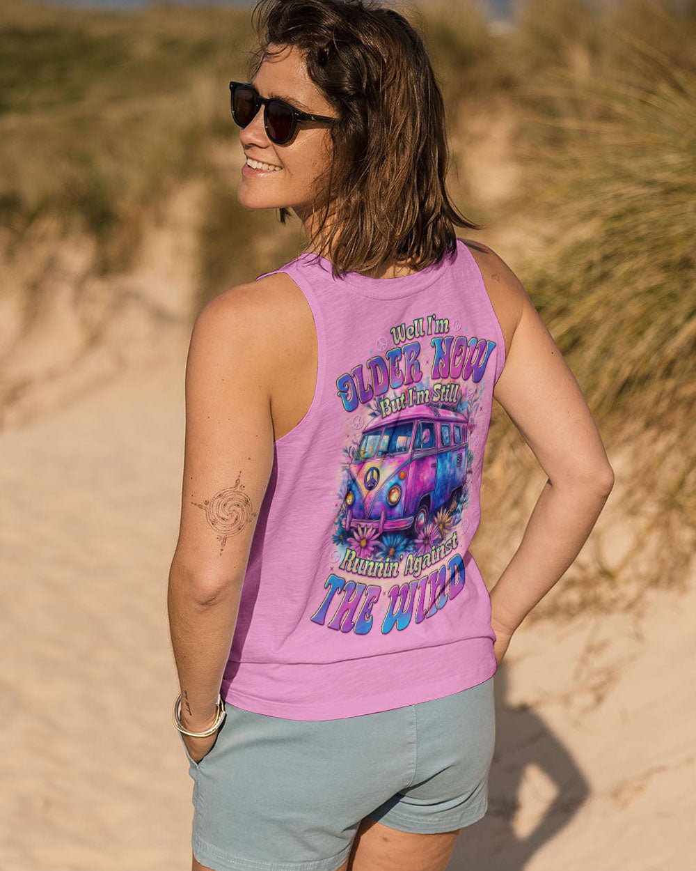 Older Now Still Runnin Against The Wind Retro Floral Van Hippie AOP Shirts _14_ pSWDX