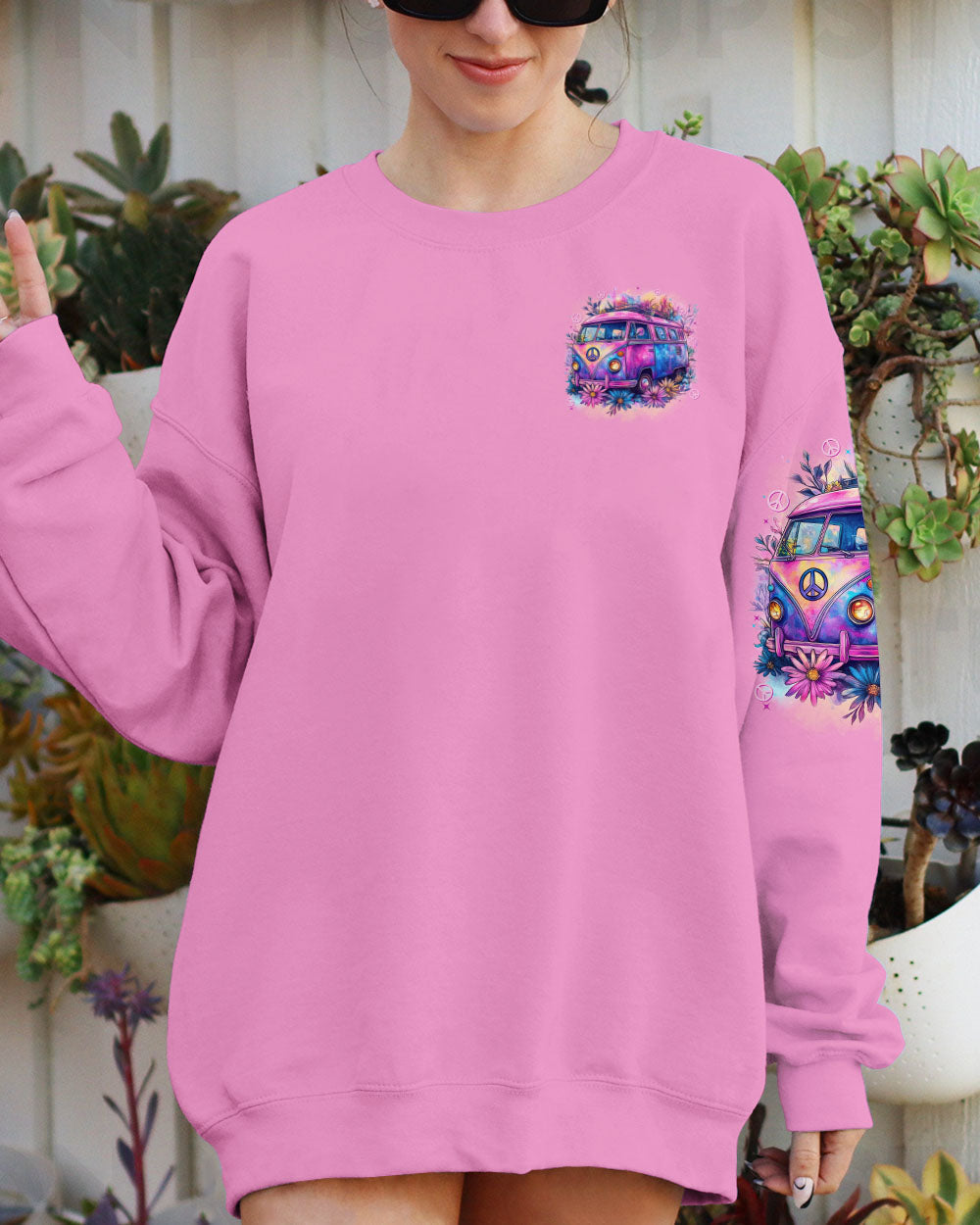 Older Now Still Runnin Against The Wind Retro Floral Van Hippie AOP Shirts _9_ 0S6i4