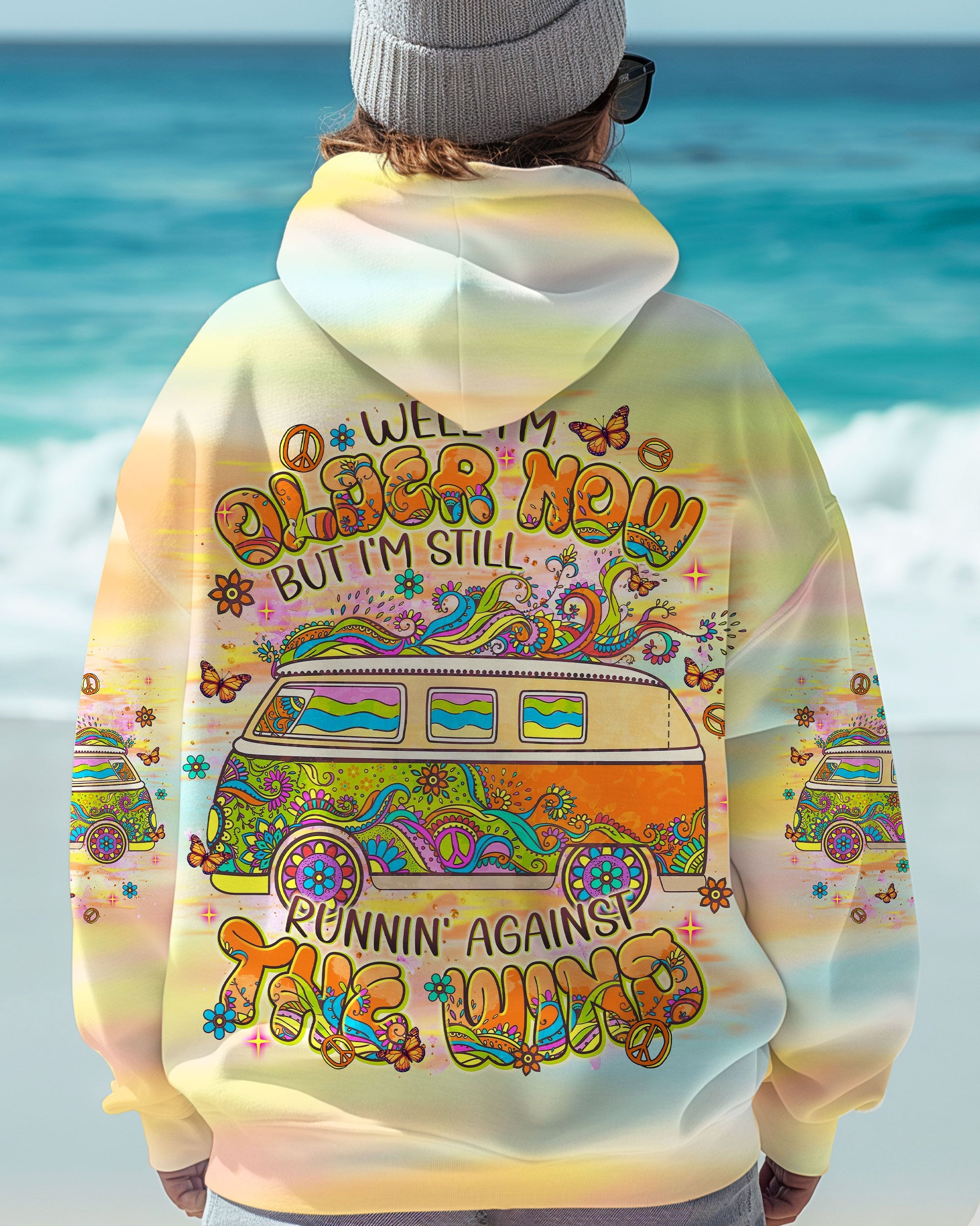 Older Now Still Runnin Against The Wind Tie Dye Vintage Van AOP Shirts _1_ yCXfH