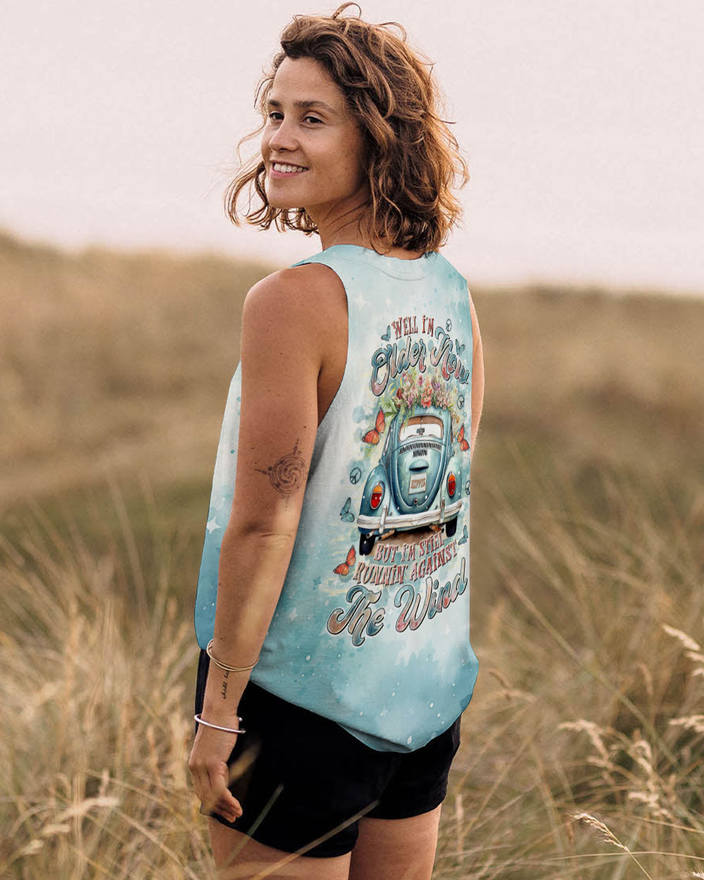 Older Now Still Runnin Against the Wind Blue VW Hippie Van AOP Shirts _14_ dwcs7