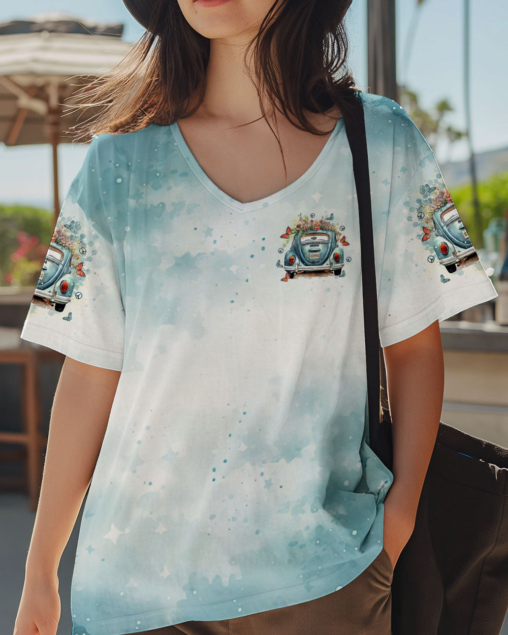 Older Now Still Runnin Against the Wind Blue VW Hippie Van AOP Shirts _4_ pOUij