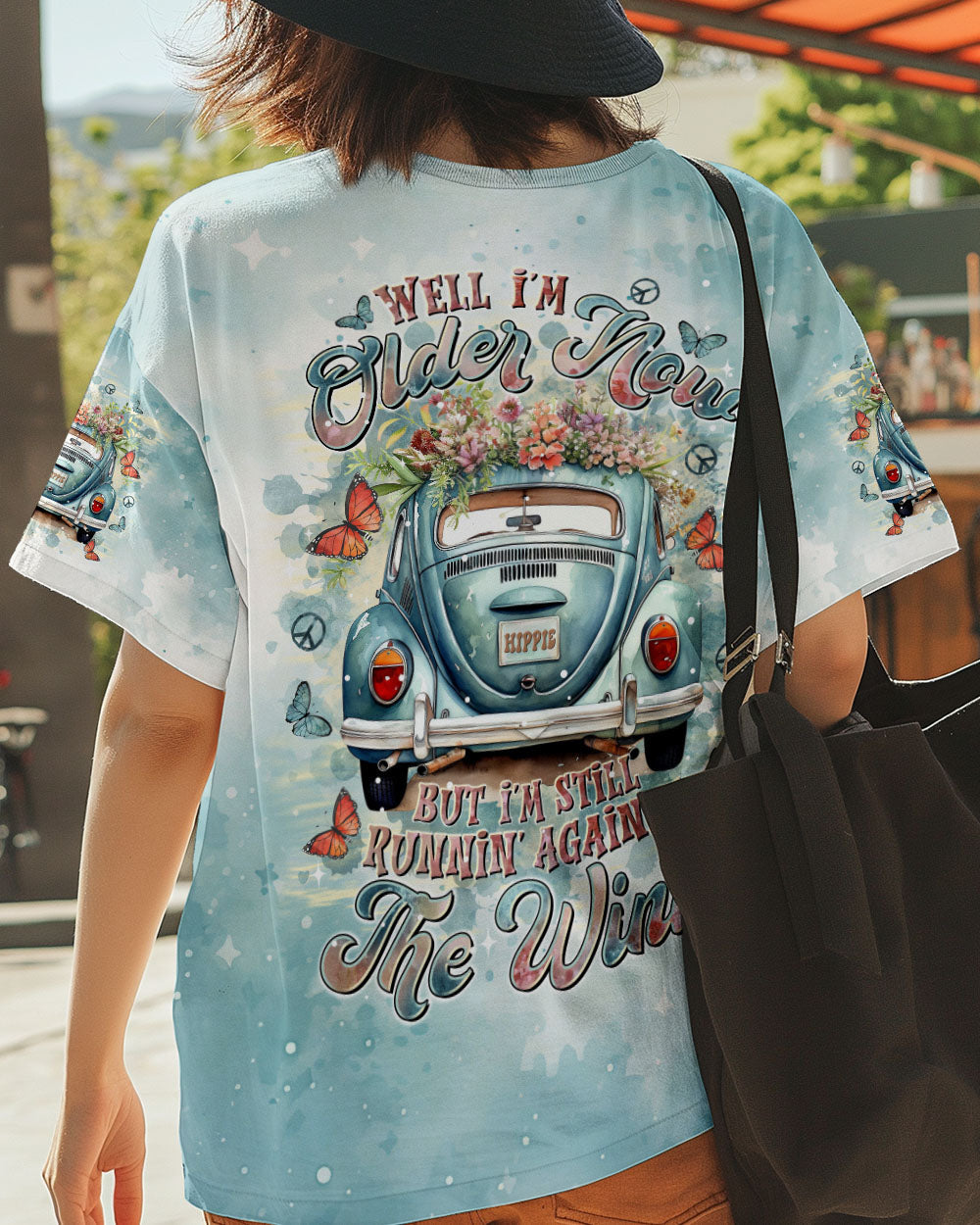 Older Now Still Runnin Against the Wind Blue VW Hippie Van AOP Shirts _5_ XJ2Lg