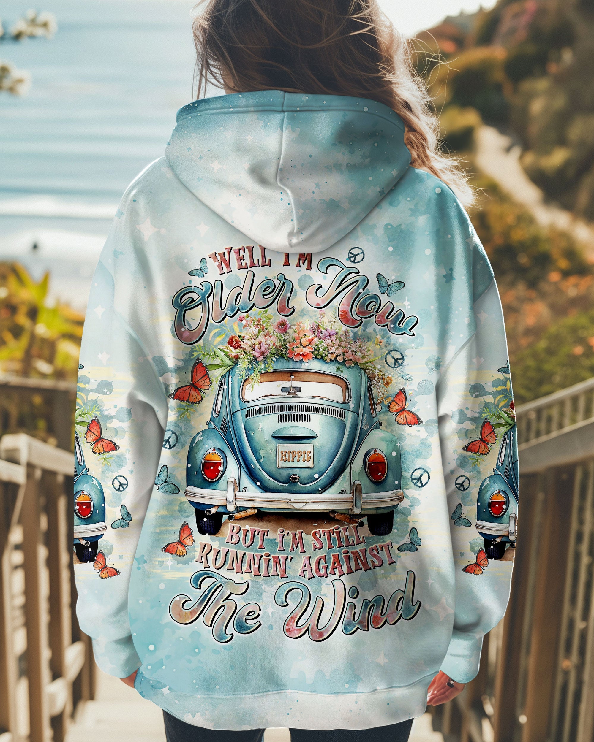 Older Now Still Runnin Against the Wind Blue VW Hippie Van AOP Shirts _7_ MnXj3