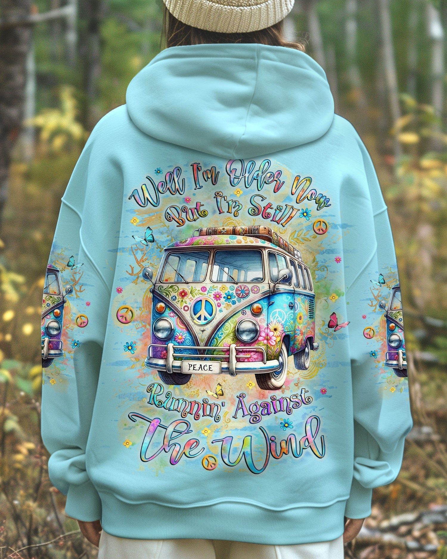 Older Now Still Runnin Against the Wind Colorful Peace Van AOP shirts _1_ VisR3