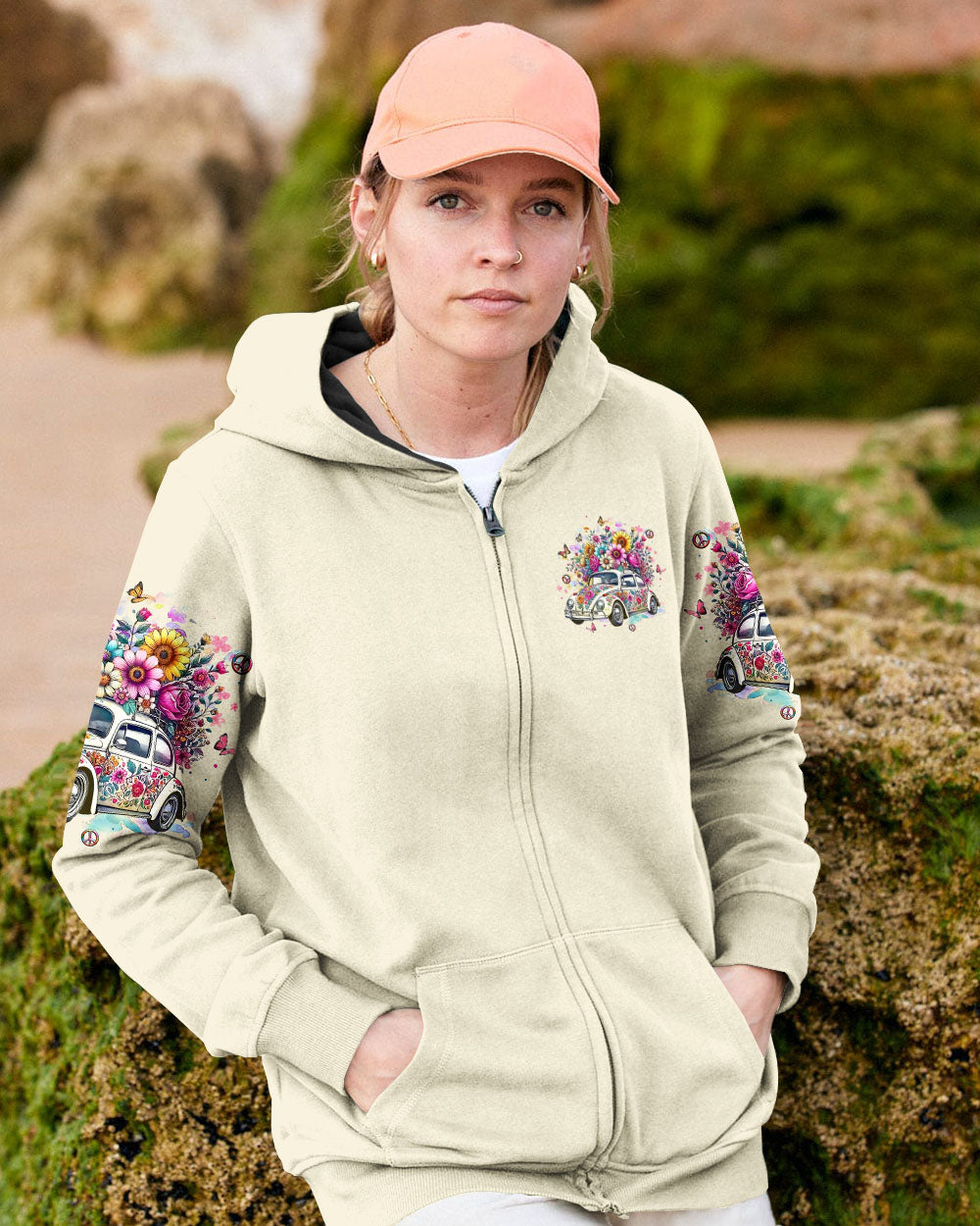 Older Now Still Runnin Against the Wind Floral Hippie Car Graphic for Women AOP Shirts _11_ g26ps