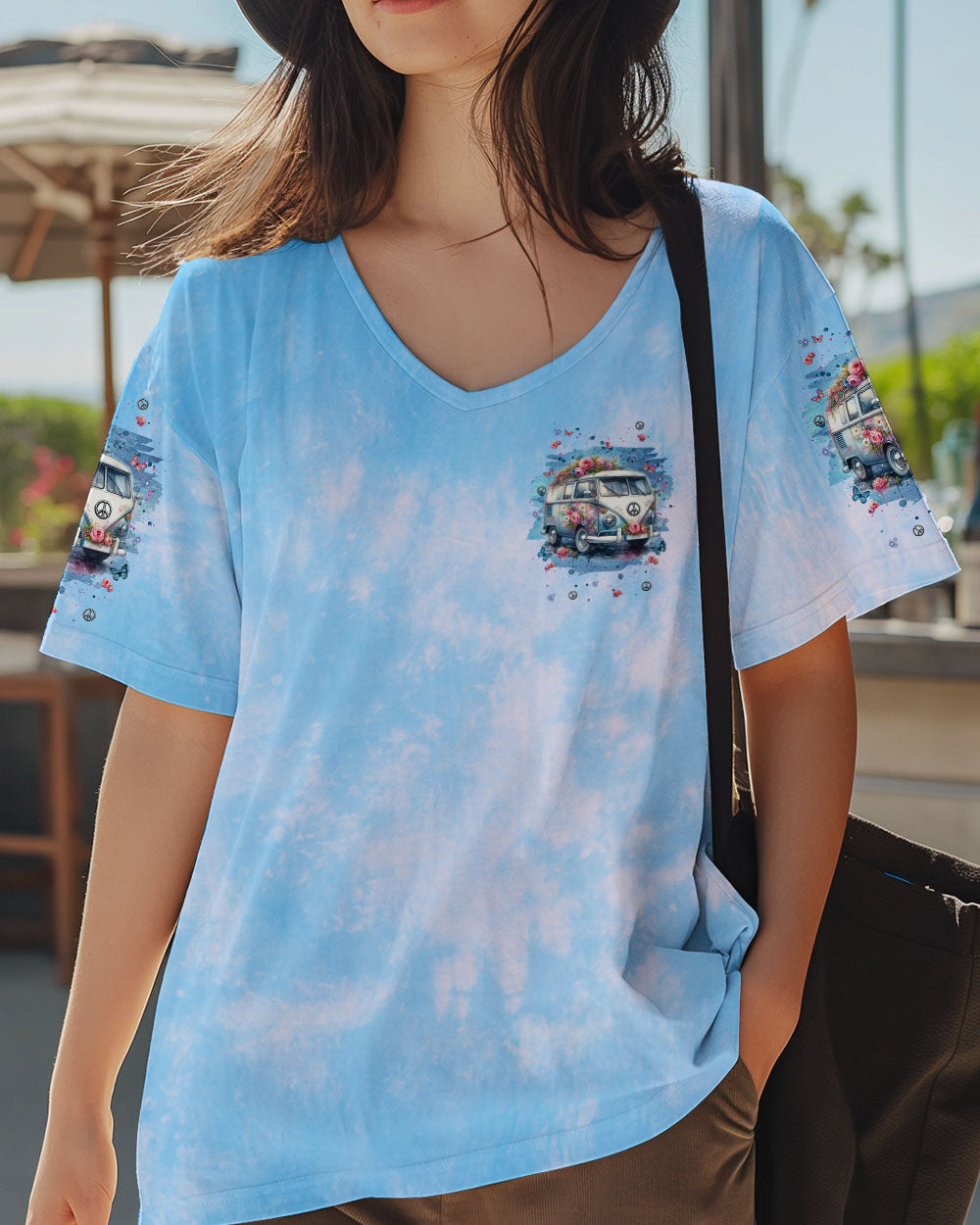 Older Now Still Runnin Against the Wind Floral Peace Van Hippie AOP Shirts _11_ ulhJU