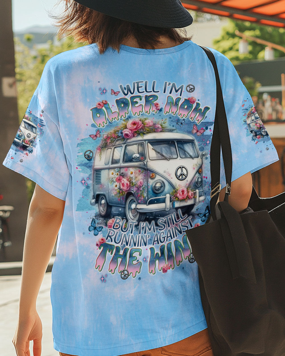 Older Now Still Runnin Against the Wind Floral Peace Van Hippie AOP Shirts _12_ KZ5ZG