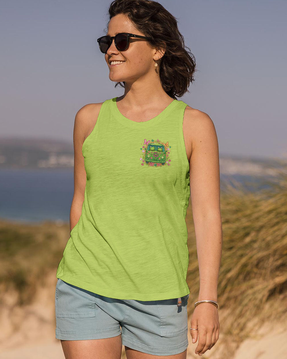 Older Now Still Runnin Against the Wind Funny Fog Hippie Bus AOP Shir _13_ Njbye