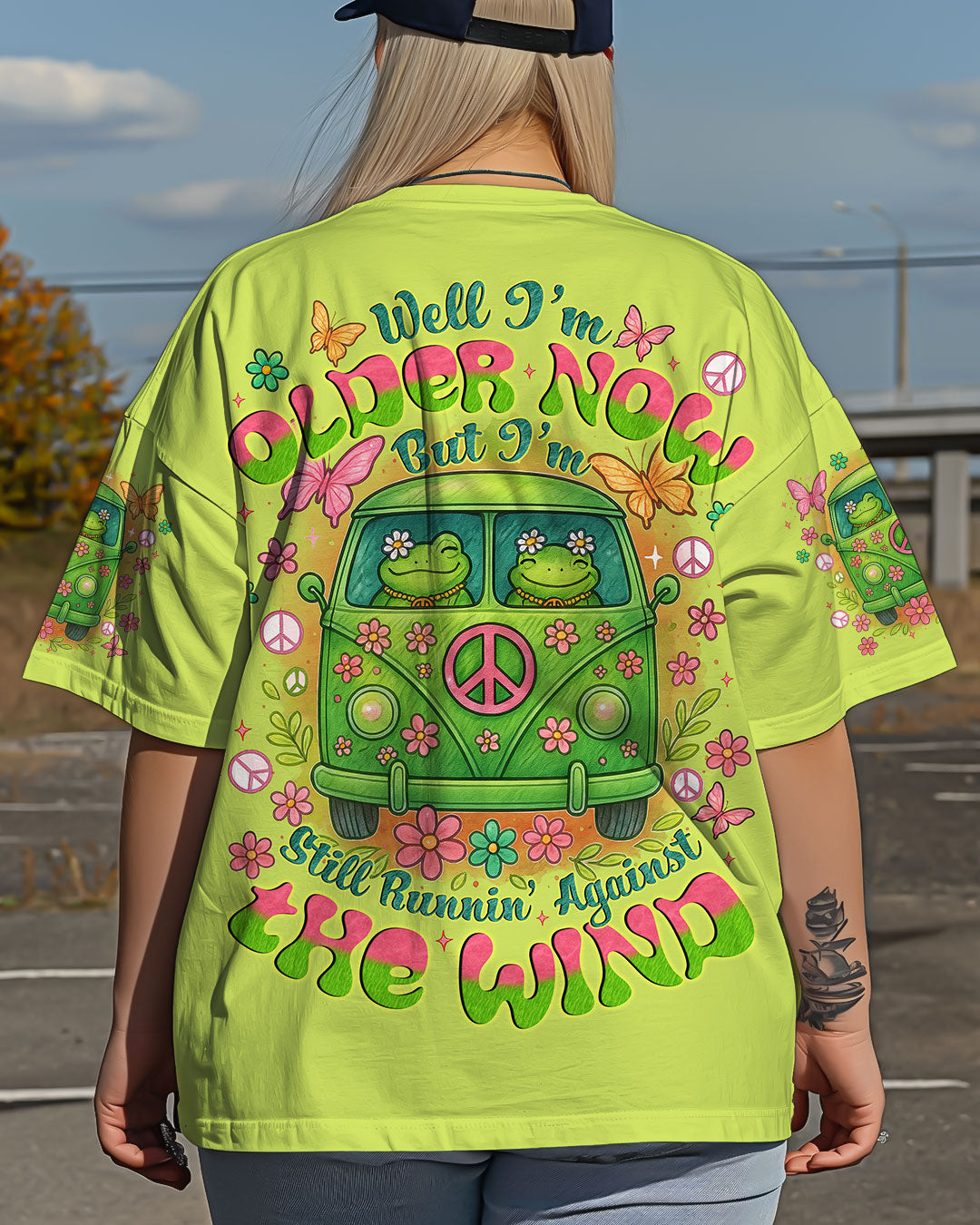 Older Now Still Runnin Against the Wind Funny Fog Hippie Bus AOP Shir _4_ NBn2Q