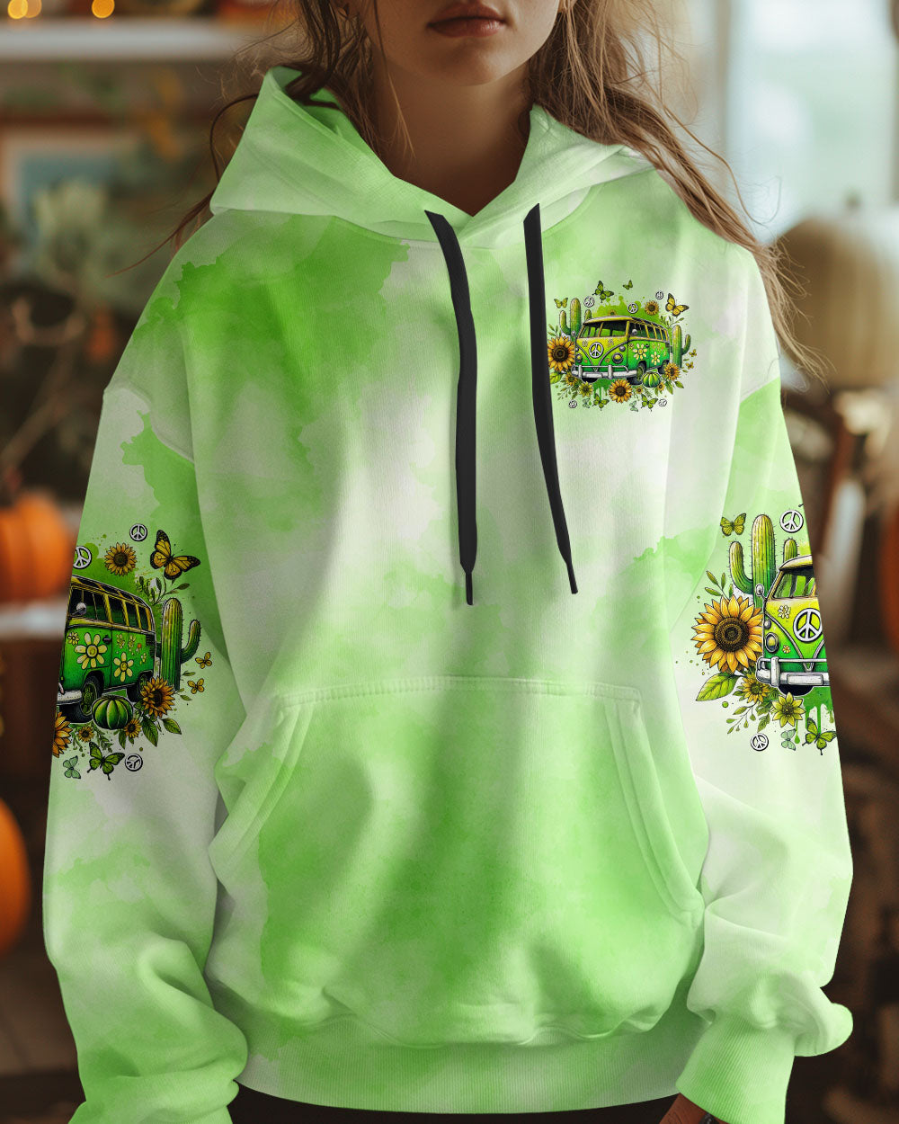 Older Now Still Runnin Against the Wind Green Retro Peace Van AOP Shirts _6_ HJ5qR