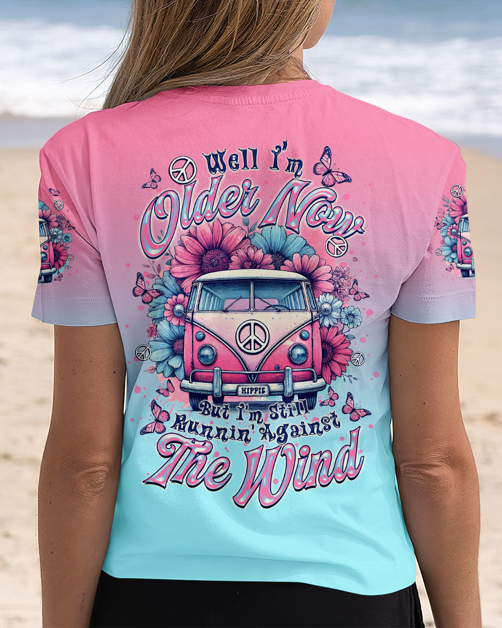 Older Now Still Runnin Against the Wind Pink and Blue Hippie Van AOP Shirts _5_ mMC69