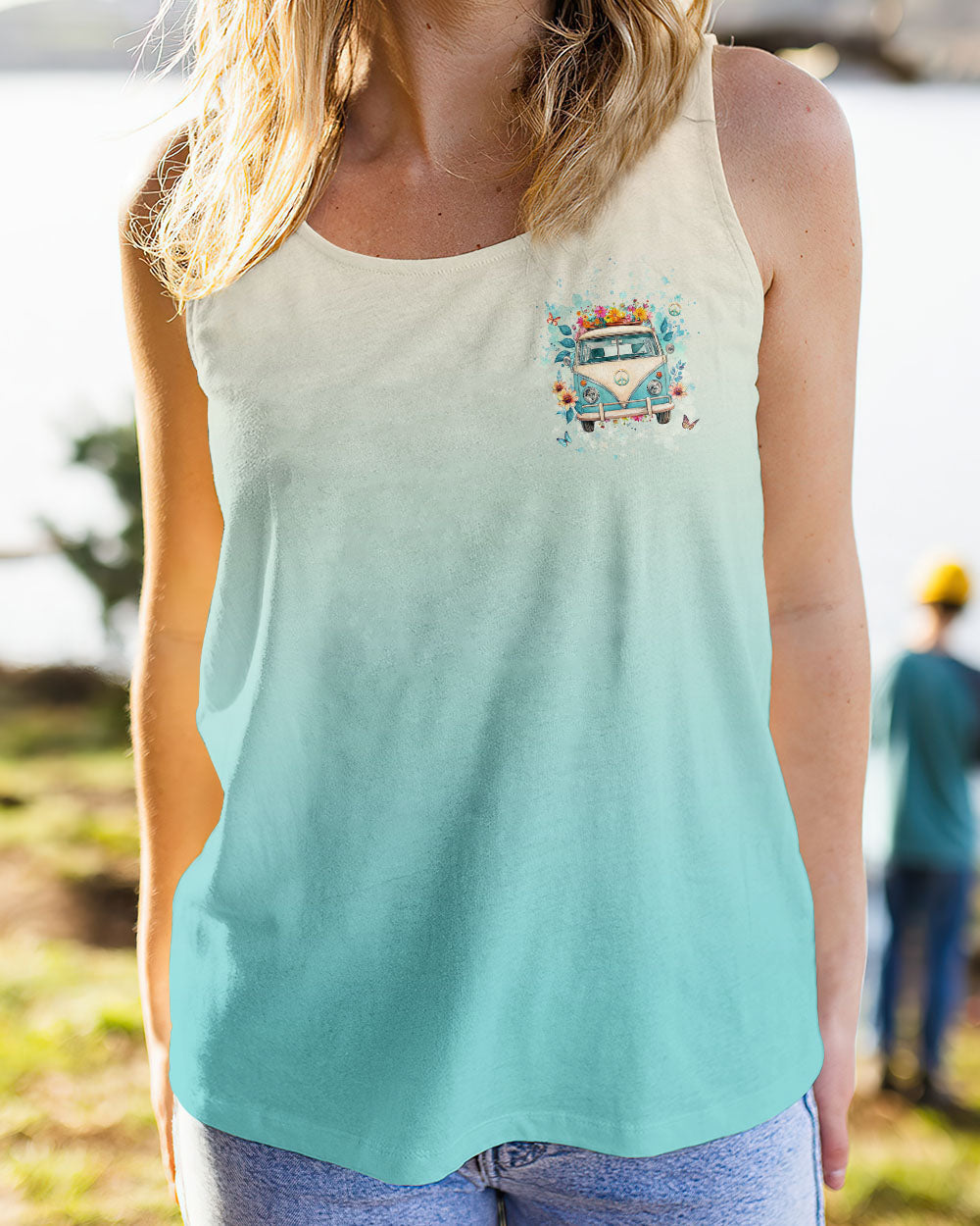 Older Now Still Runnin Against the Wind Retro Flowers Hippie Van AOP Shirts _6_ sKMjE