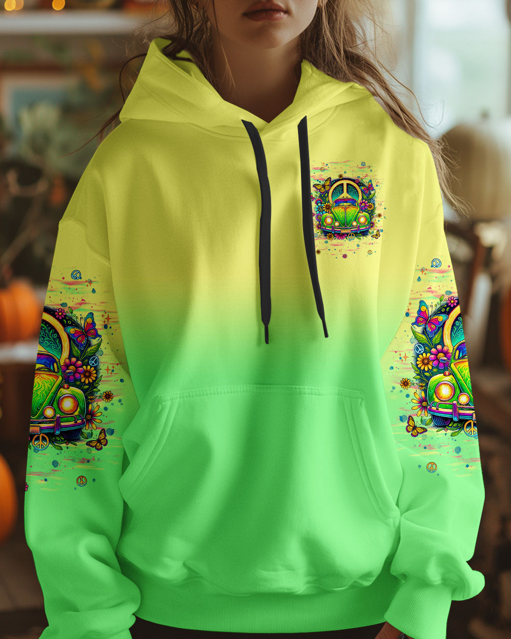 Older Now Still Runnin Against the Wind Tie Dye Green Hippie VW AOP Shirts _6_ hG1fR