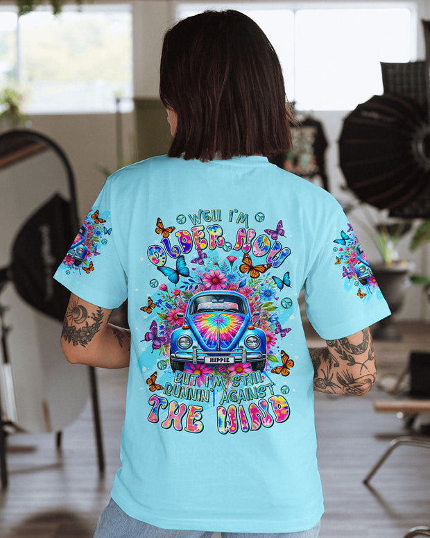 Older Now Still Runnin Against the Wind - Tie Dye Hippie Car - AOP Shirts QT5082102