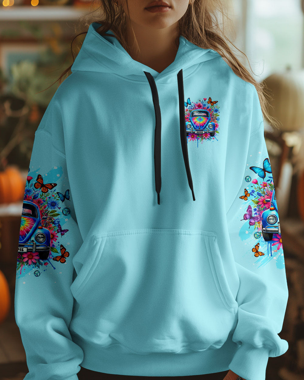 Older Now Still Runnin Against the Wind Tie Dye Hippie Car AOP Shirts _4_ FV617