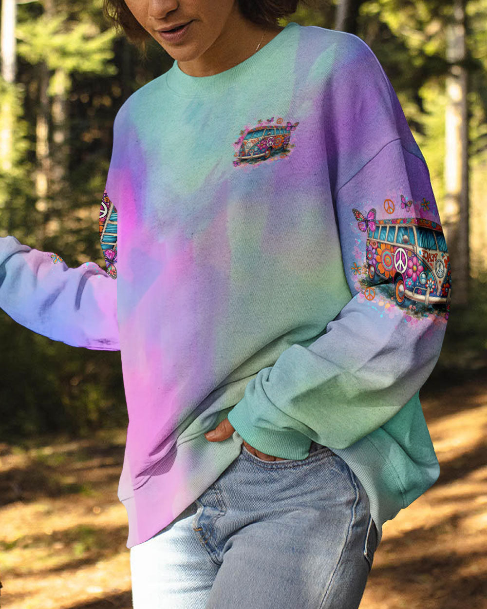 Older Now Still Runnin Against the Wind Tie Dye Peace Van AOP Shirts _2_ kD9dp