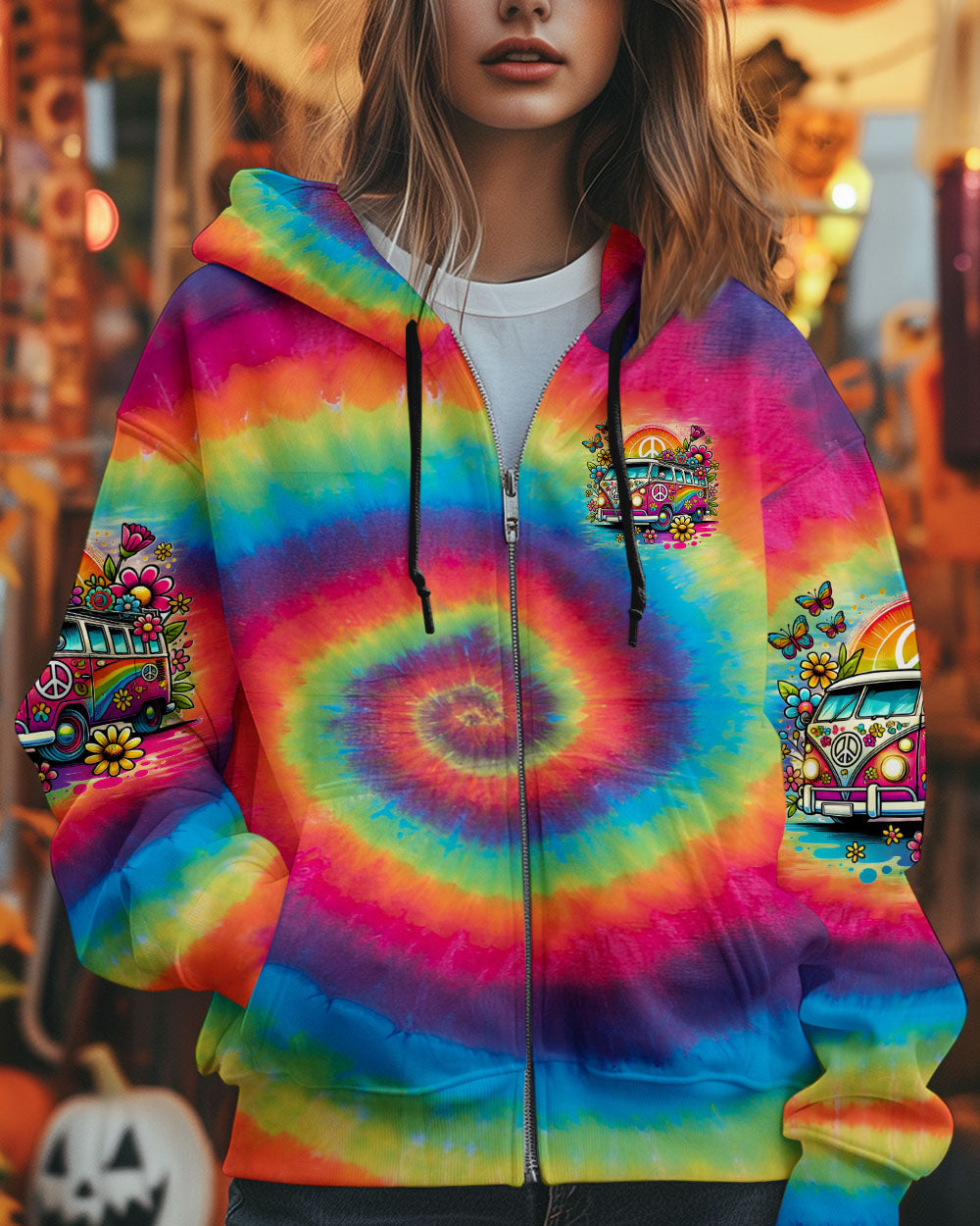 Older Now Still Runnin Against the Wind Tie Dye Retro Hippie Van AOP Shirts _10_ sB1de