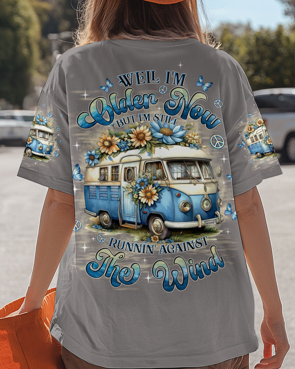 Older Now Still Runnin Against the Wind Vintage Blue Hippie Van AOP Shirts _12_ TvvXD