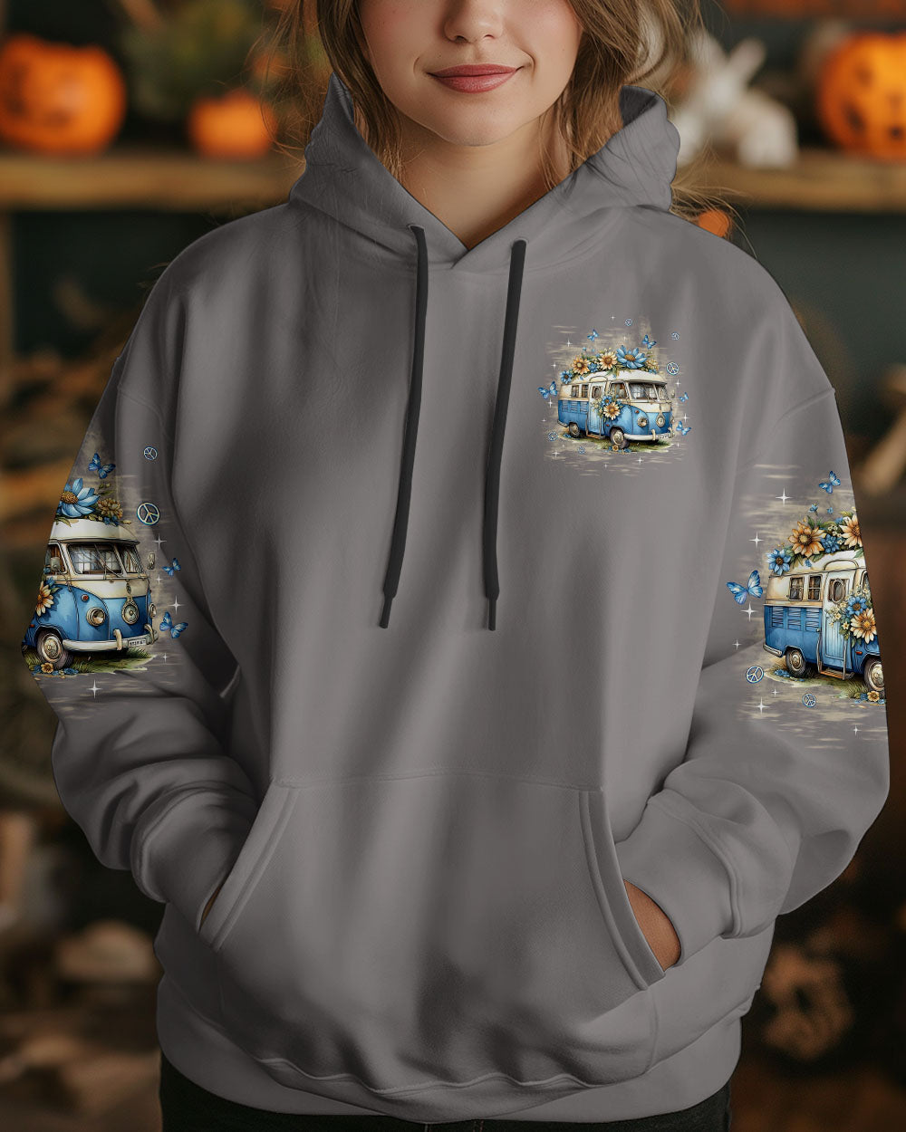 Older Now Still Runnin Against the Wind Vintage Blue Hippie Van AOP Shirts _13_ zHe6m