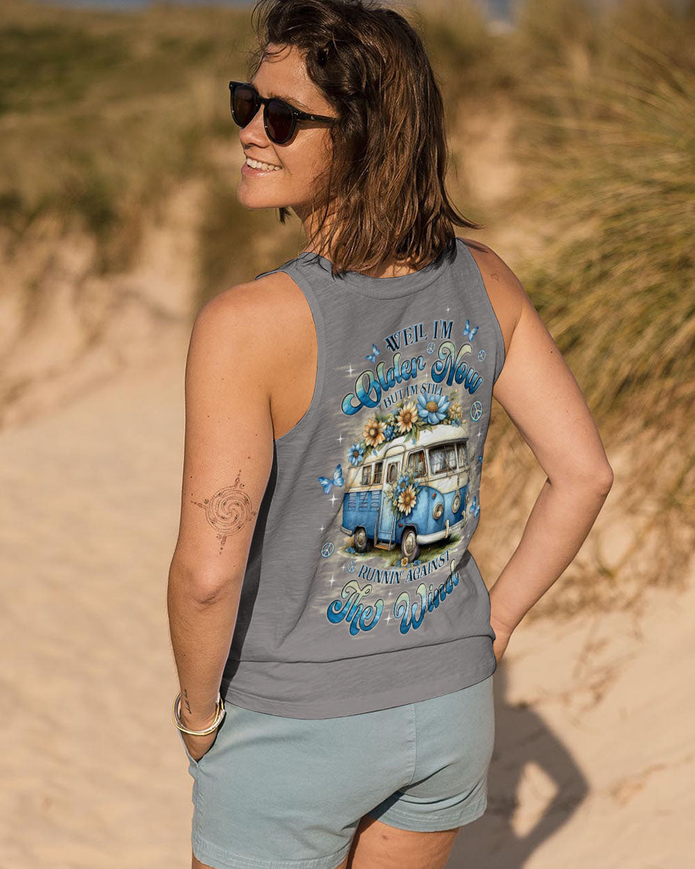 Older Now Still Runnin Against the Wind Vintage Blue Hippie Van AOP Shirts _7_ 50Flw