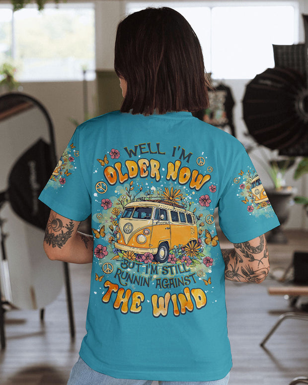 Older Now Still Runnin Against the Wind - Yellow Hippie Van - AOP Shirts