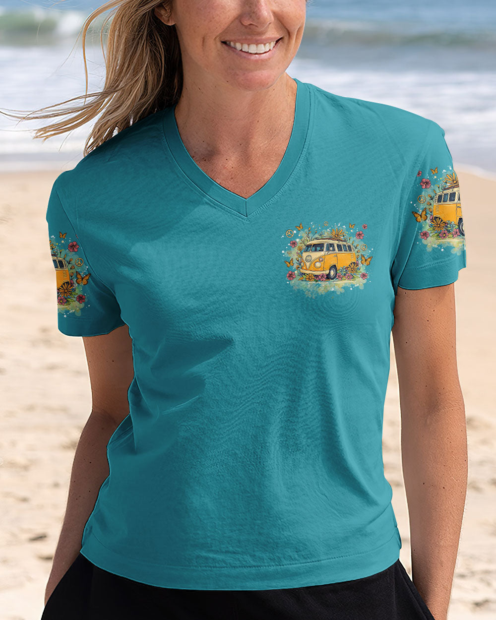 Older Now Still Runnin Against the Wind Yellow Hippie Van AOP Shirts _2_ FgxwF